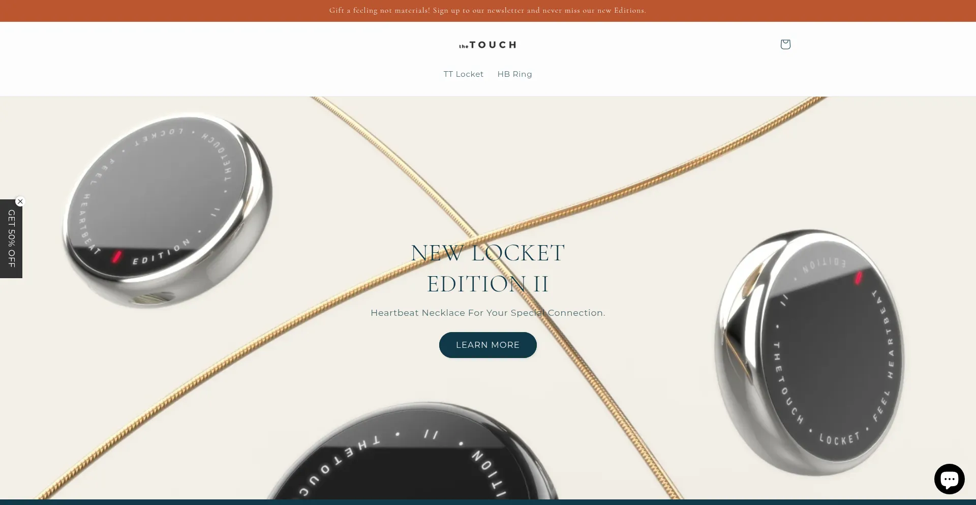 Website screenshot of Thetouchx.com