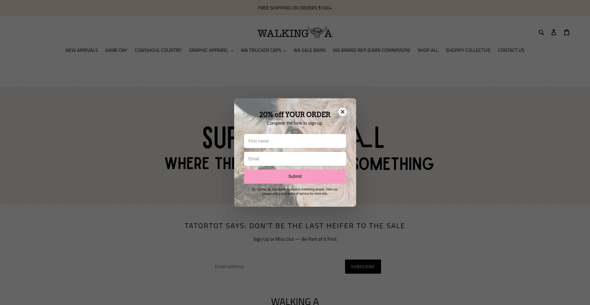 Thewalkinga.com Screenshot