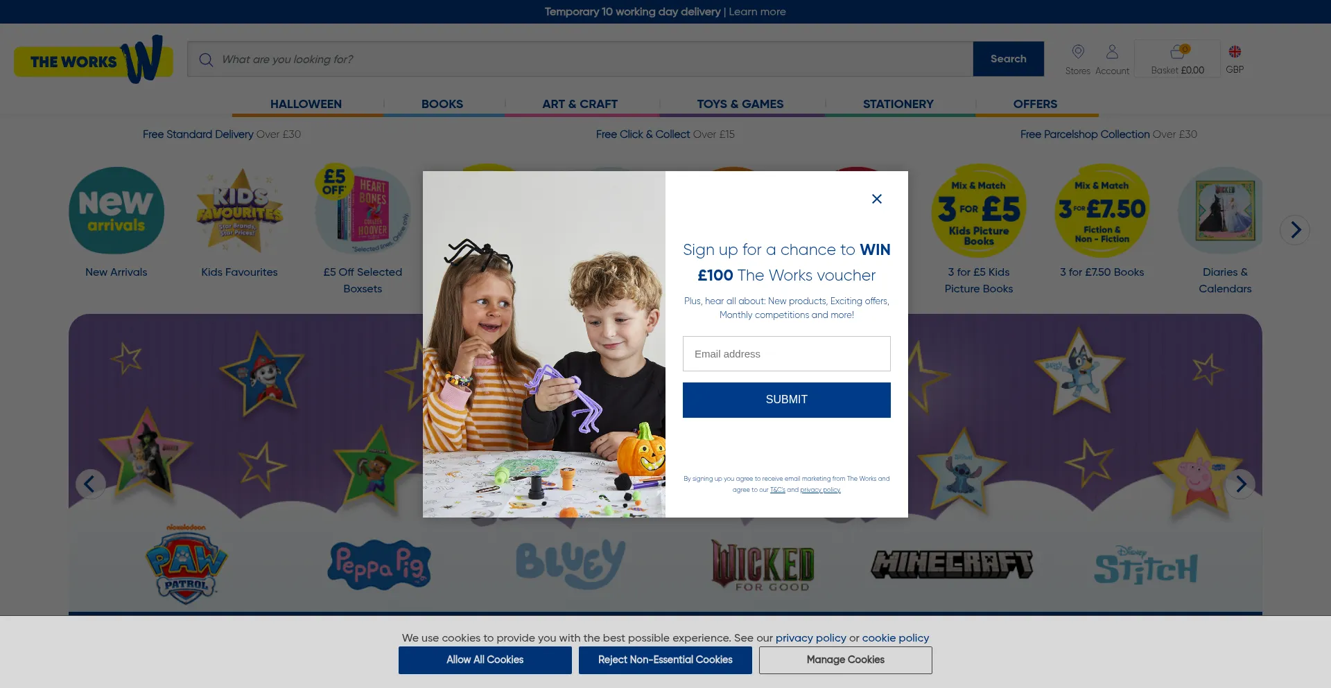 Theworks.co.uk Screenshot