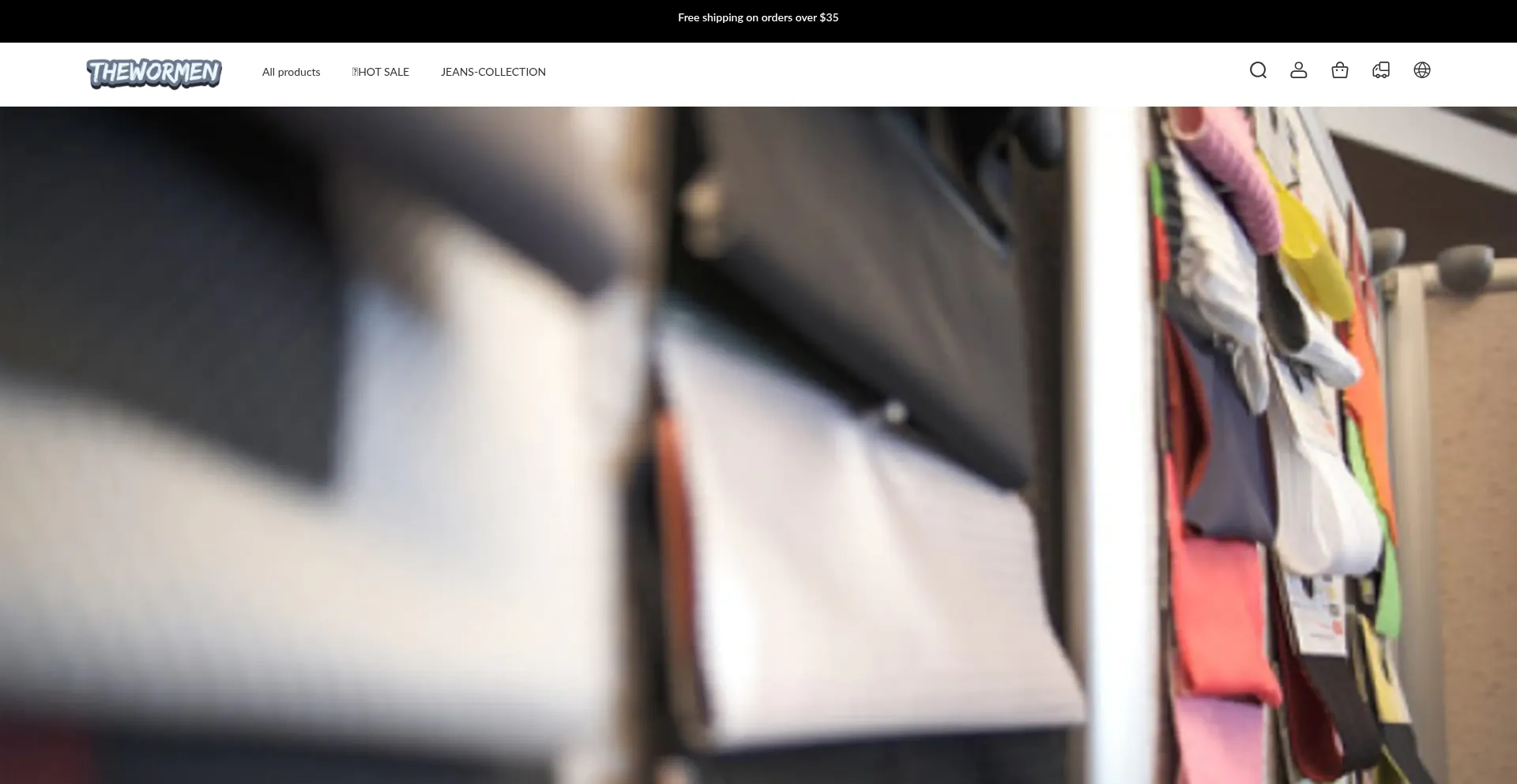 Website screenshot of Thewormen.com