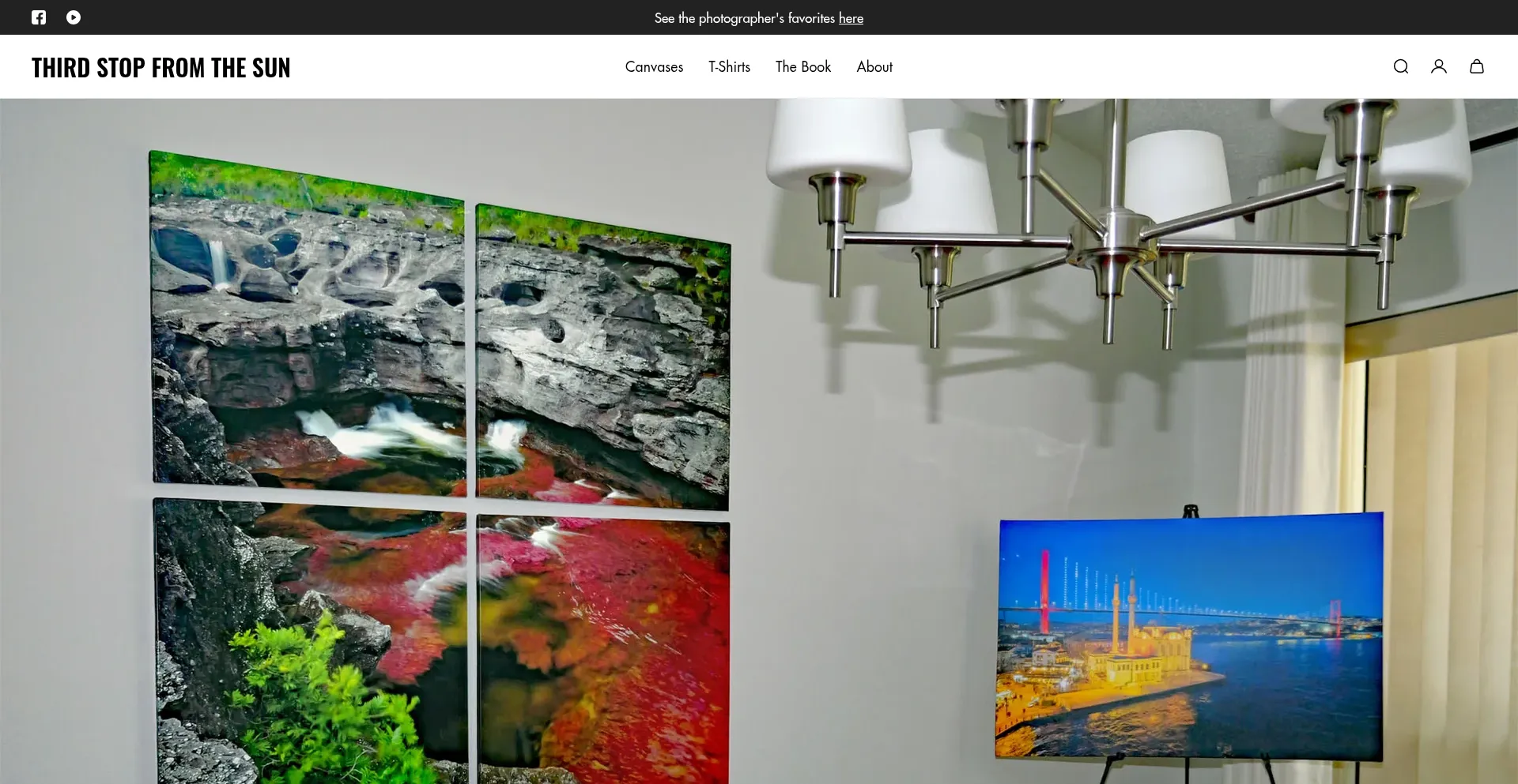 Website screenshot of Thirdstop.art
