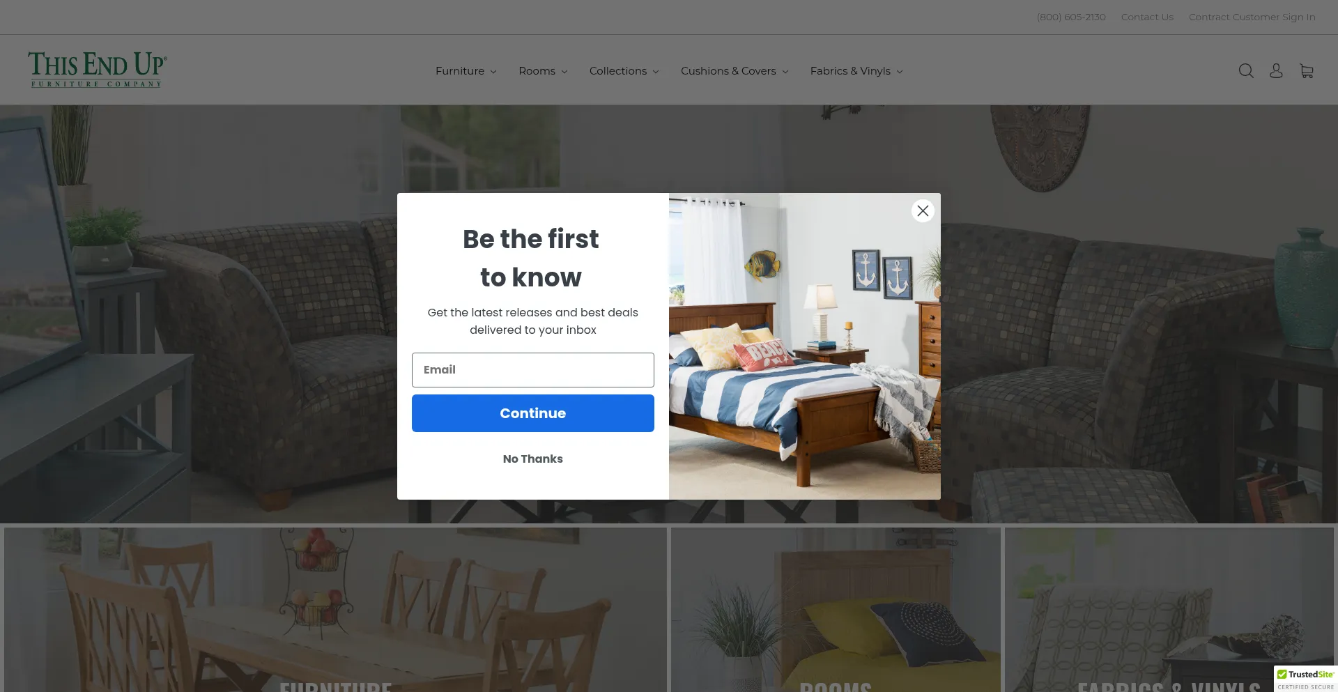 Website screenshot of Thisendup.com