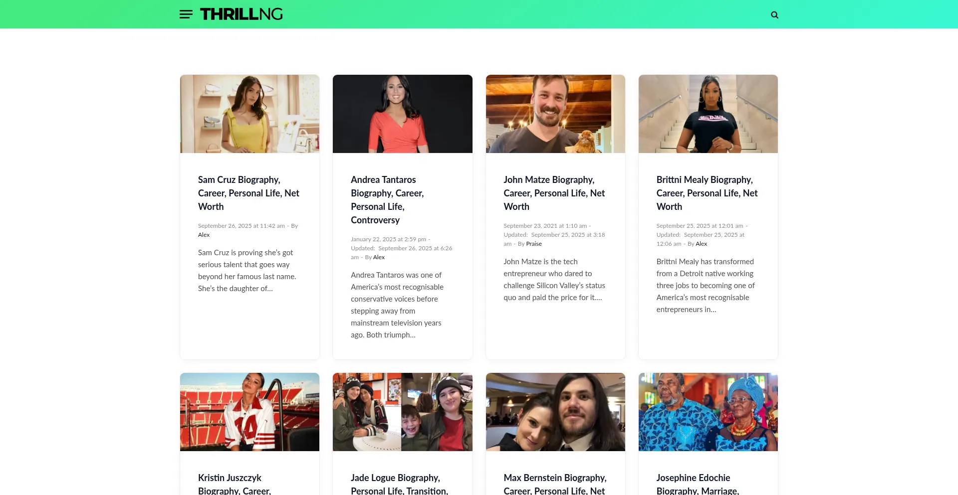 Thrillng.com Screenshot