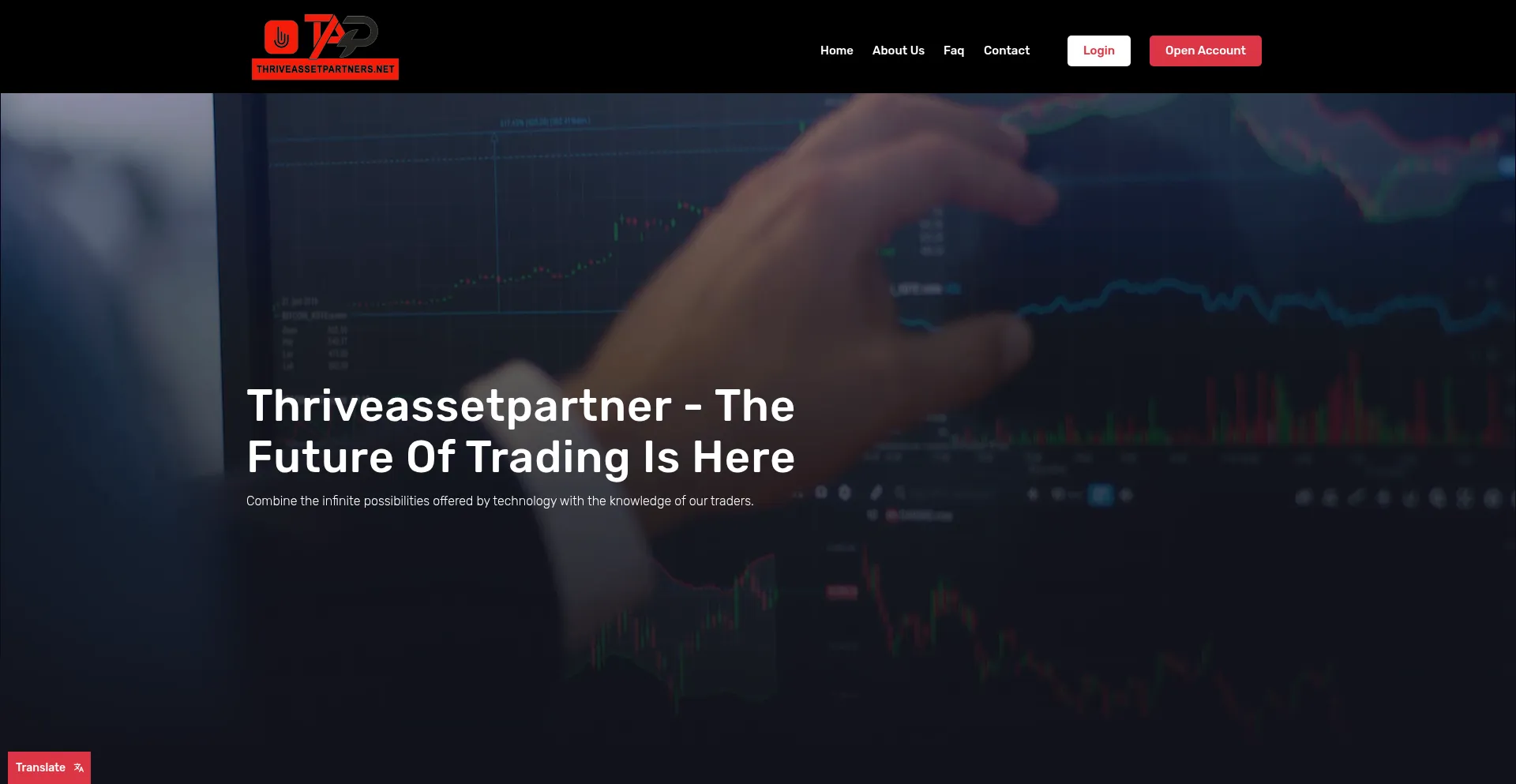 Website screenshot of Thriveassetpartner.net