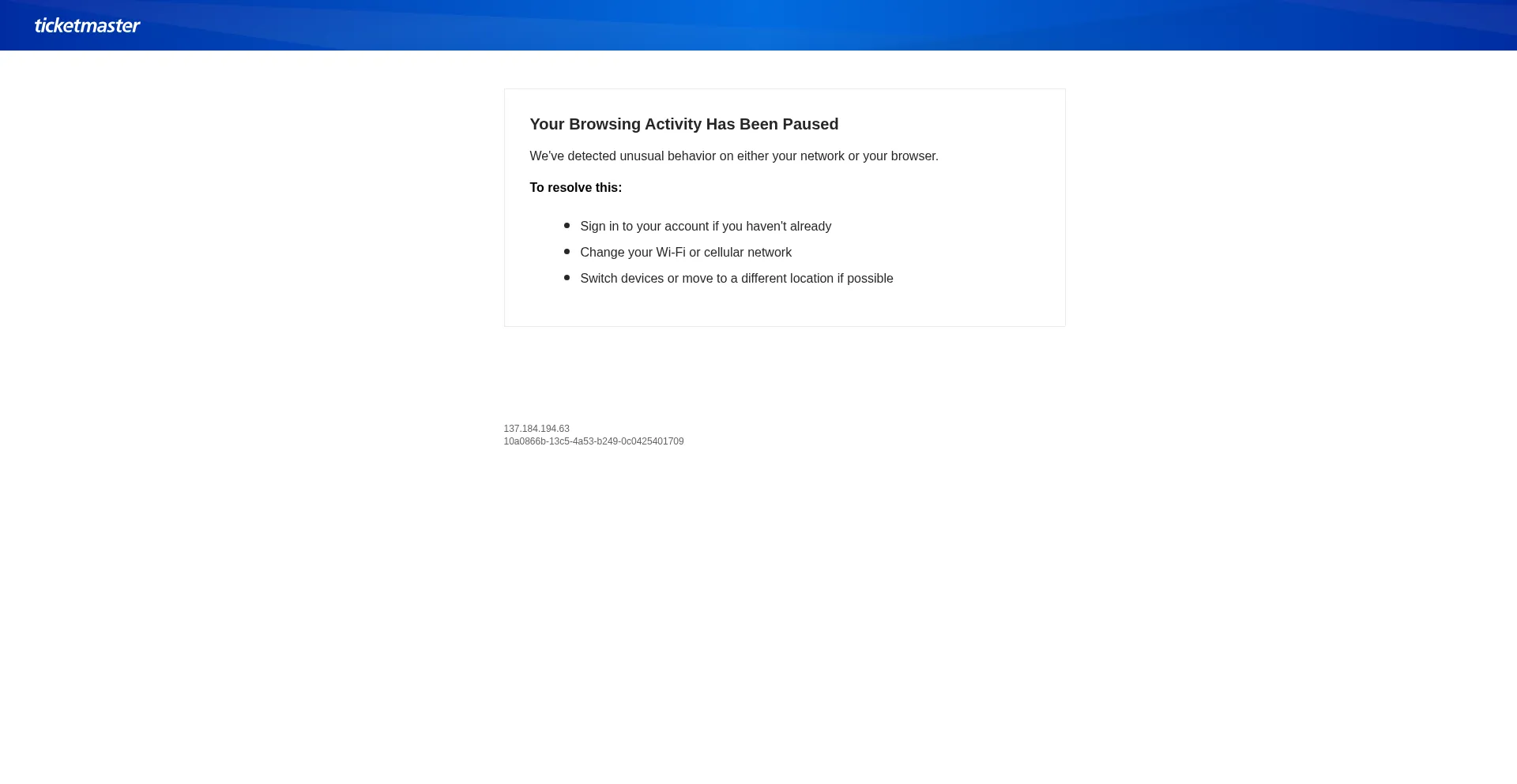 Ticketmaster.ca 安全可靠吗？