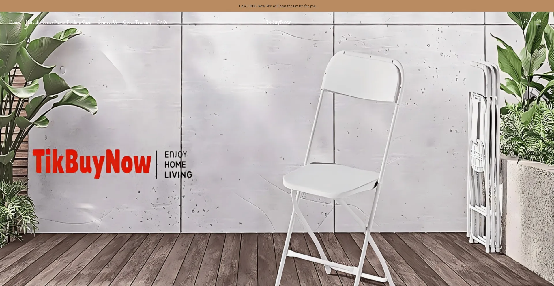 Website screenshot of Tikbuynow.com