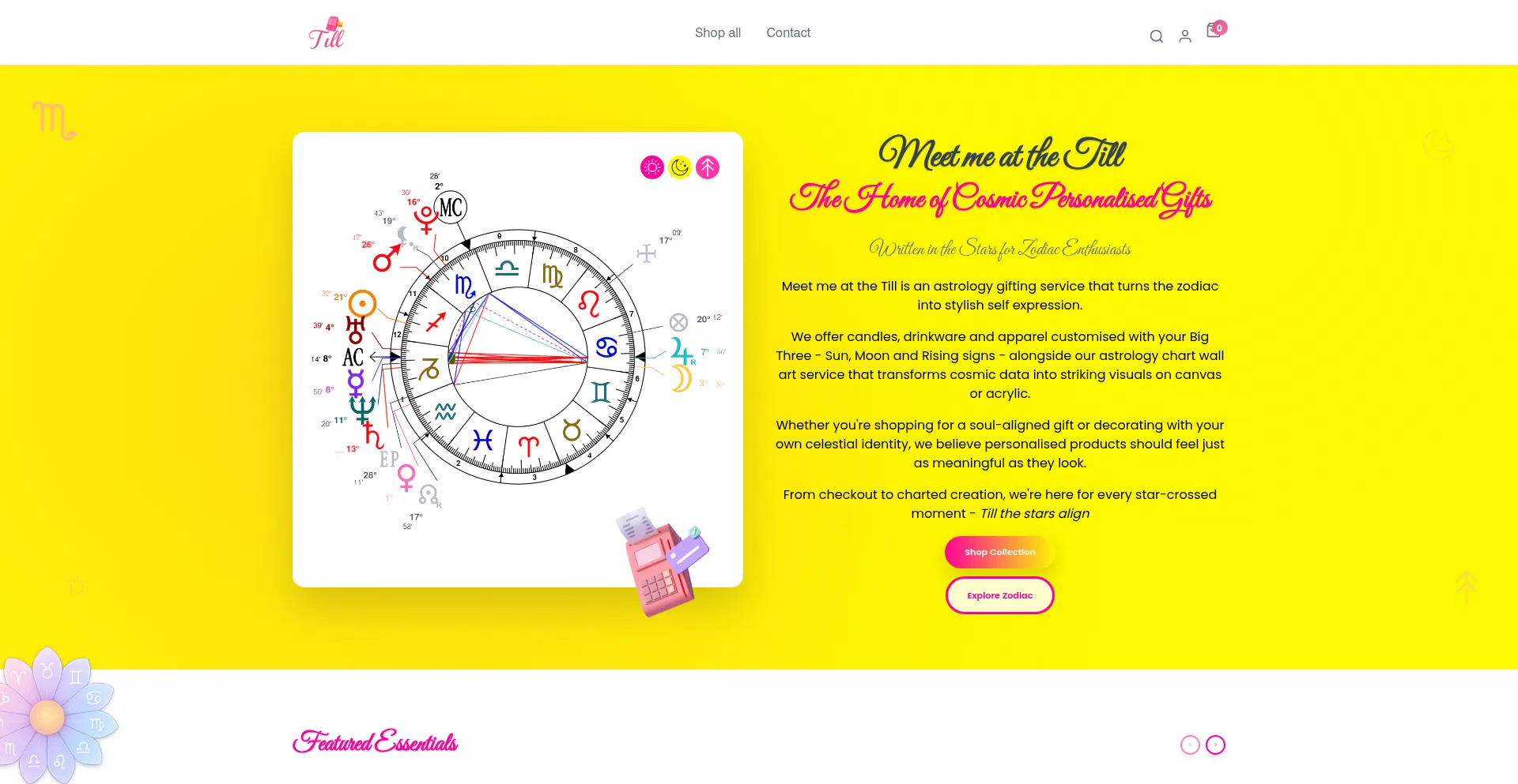 Website screenshot of Till.global