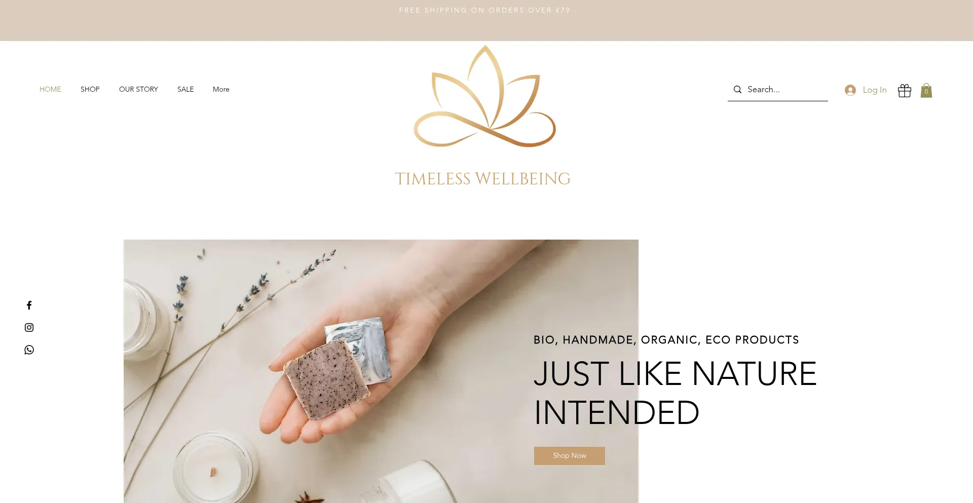 Website screenshot of Timelesswellbeing.co.uk