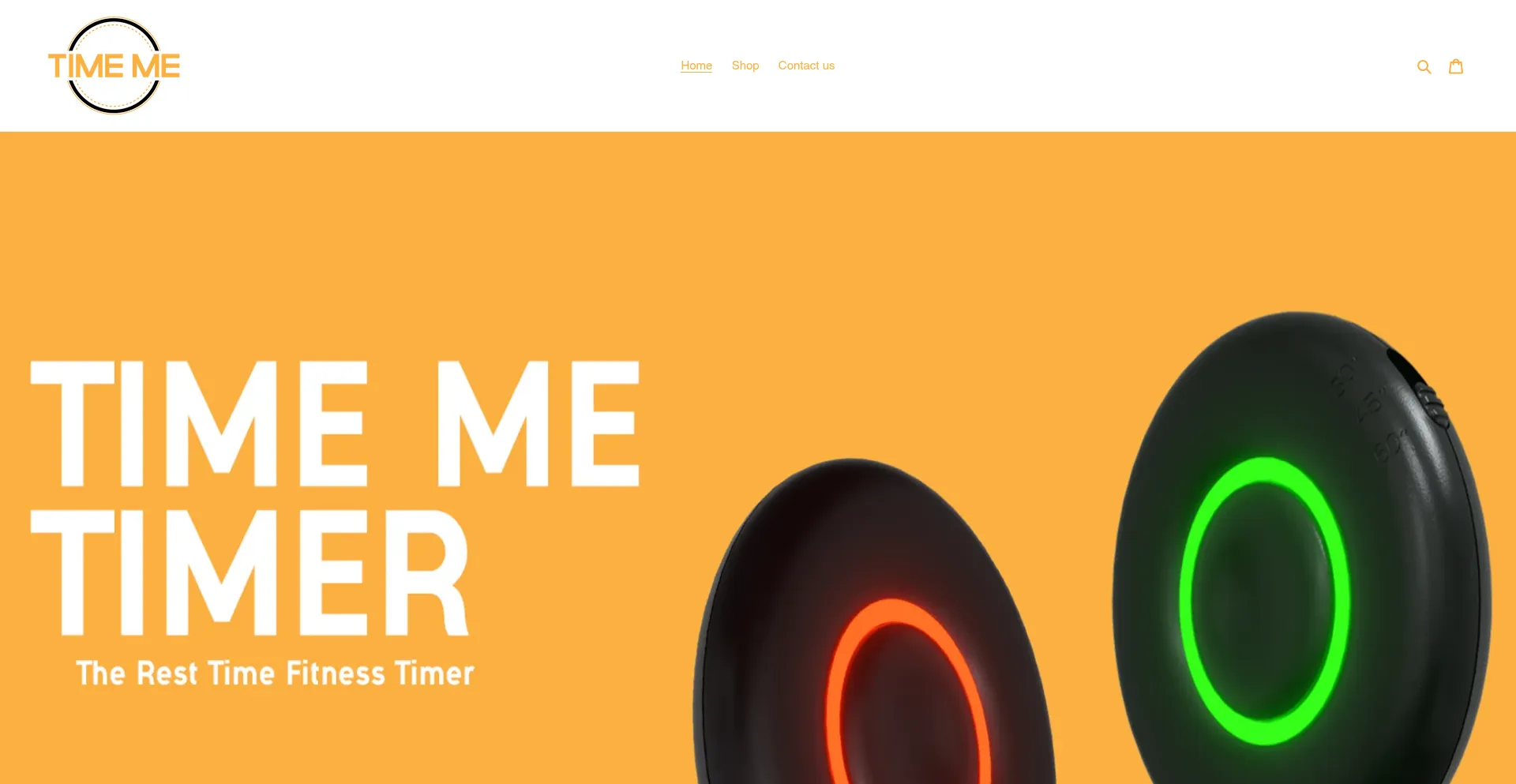 Website screenshot of Timemetimers.com