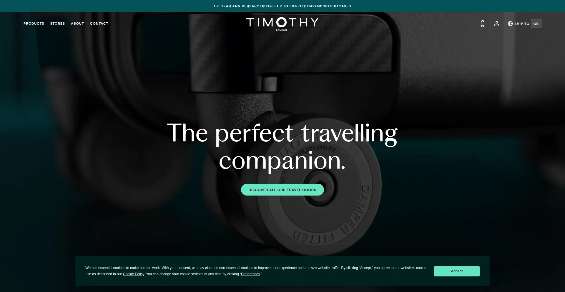 Website screenshot of Timothy.london
