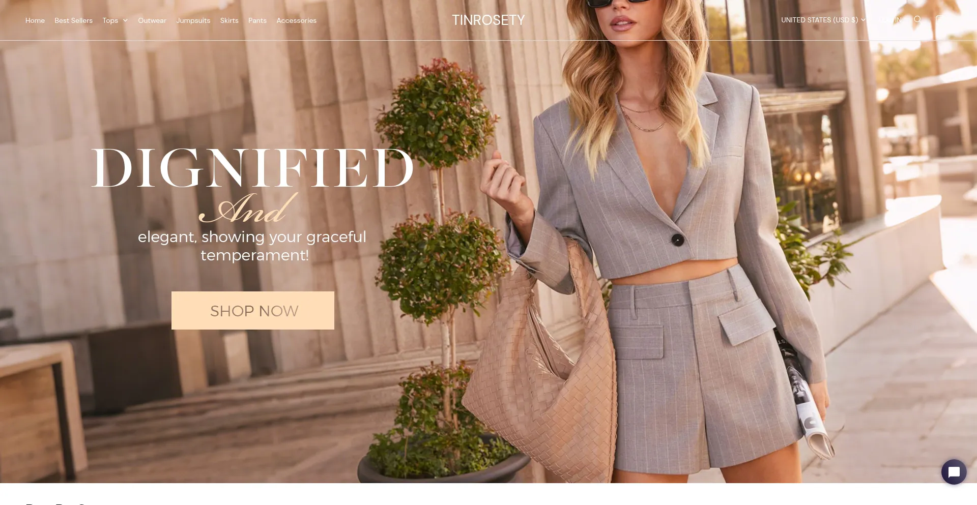 Website screenshot of Tinrosety.com