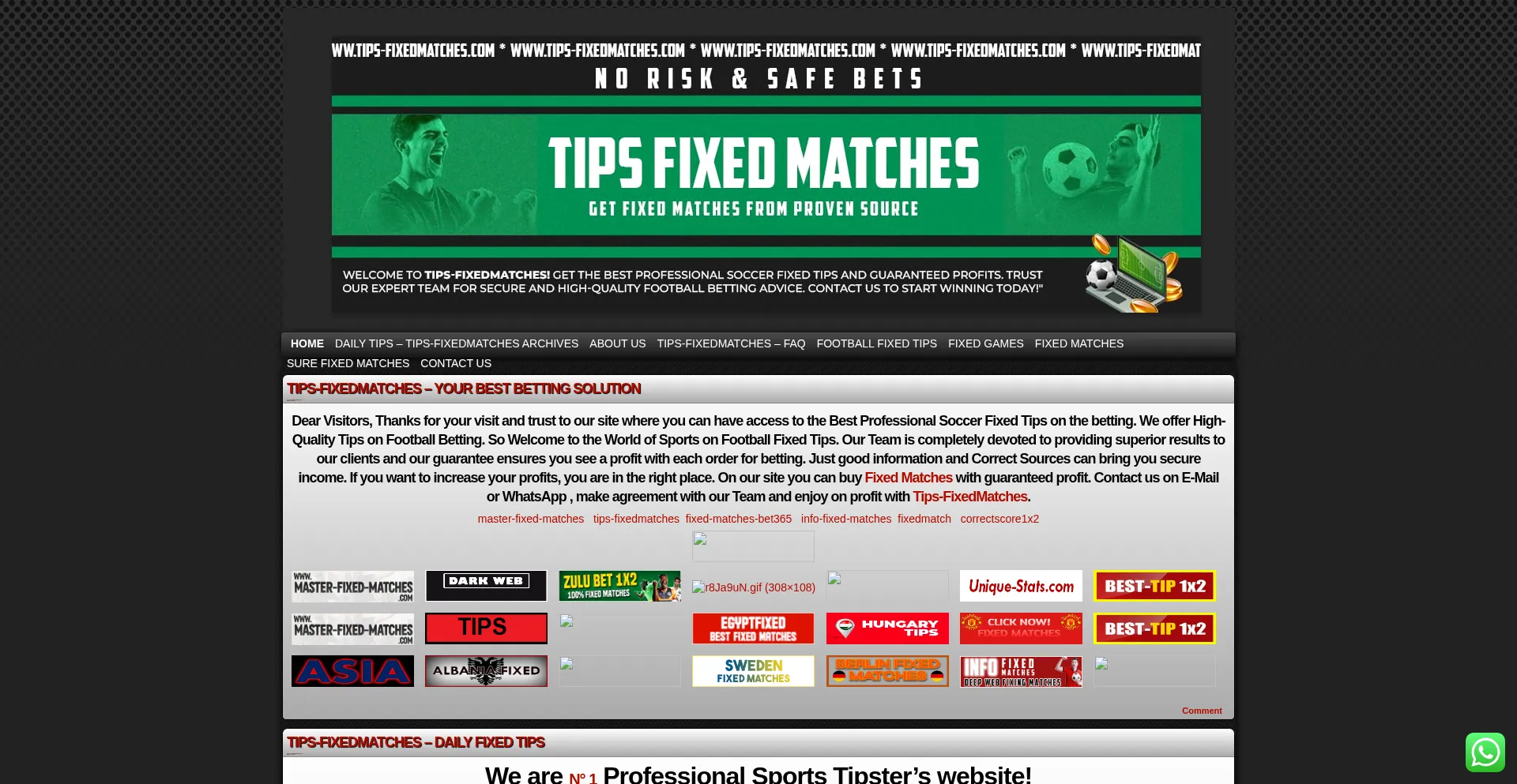 Tips-fixedmatches.com 安全可靠吗？