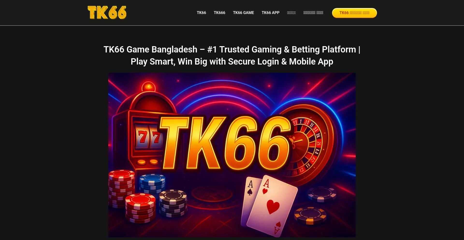 Website screenshot of Tk6-6.com