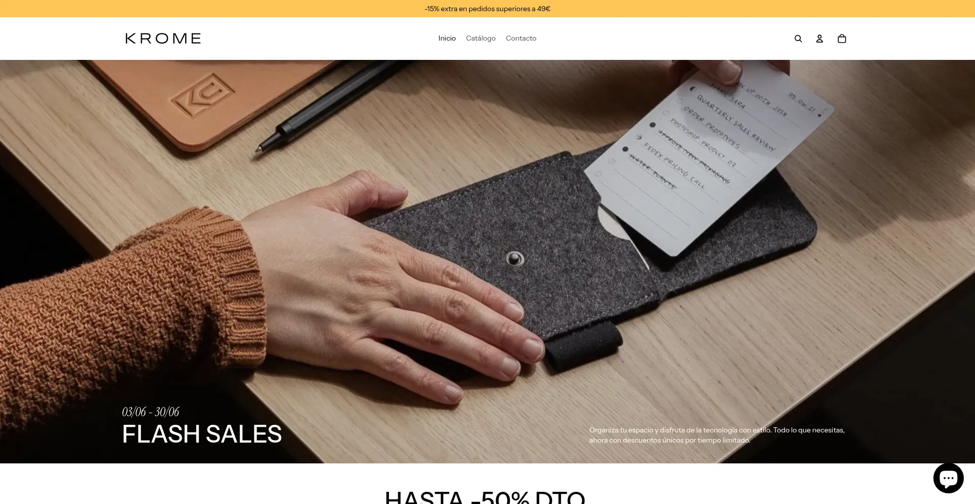 Website screenshot of Tkrome.com
