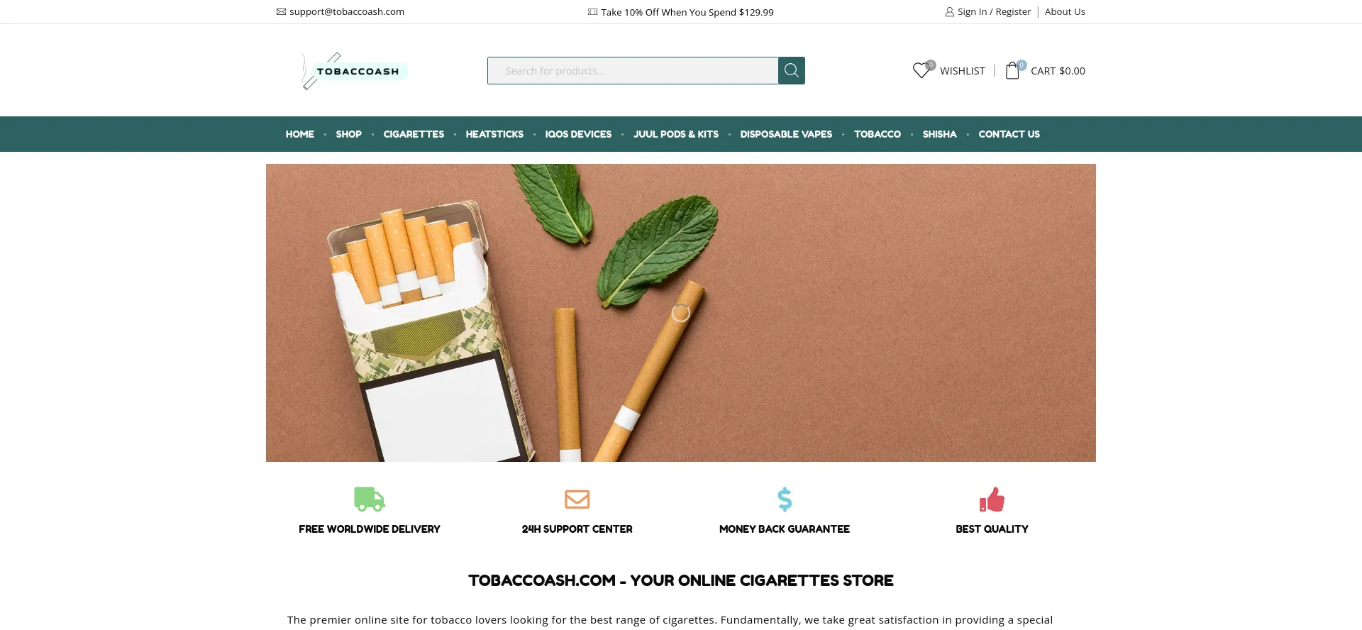 Tobaccoash.com