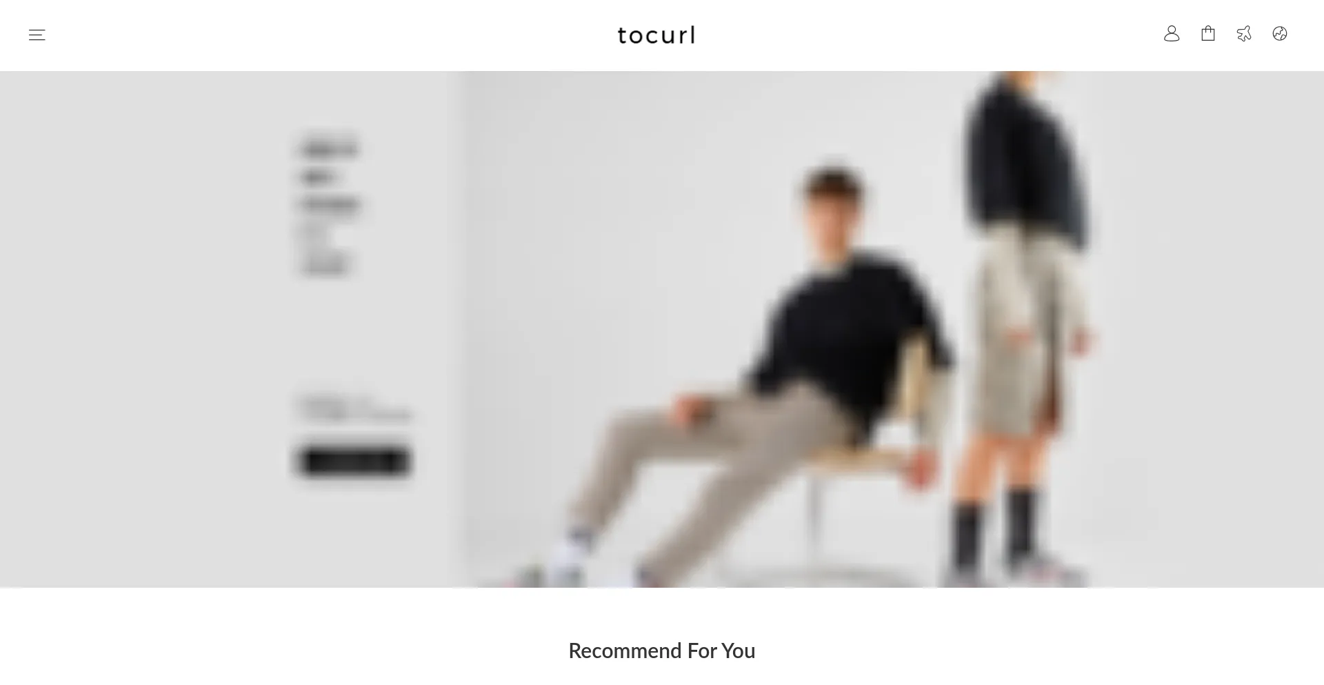 Website screenshot of Tocurl.com