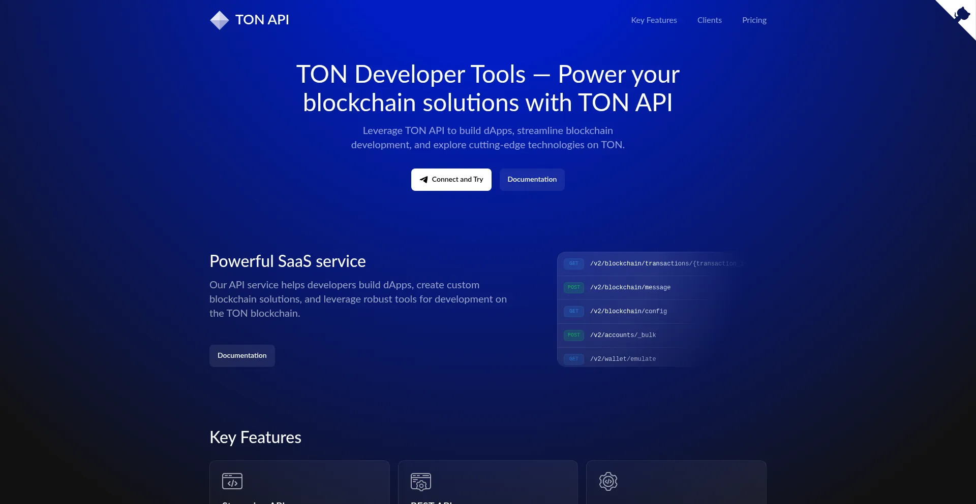 Tonapi.io Screenshot