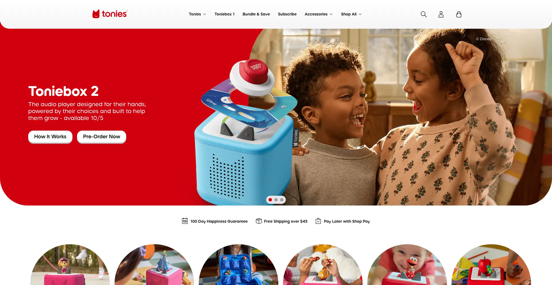 Tonies.com Screenshot