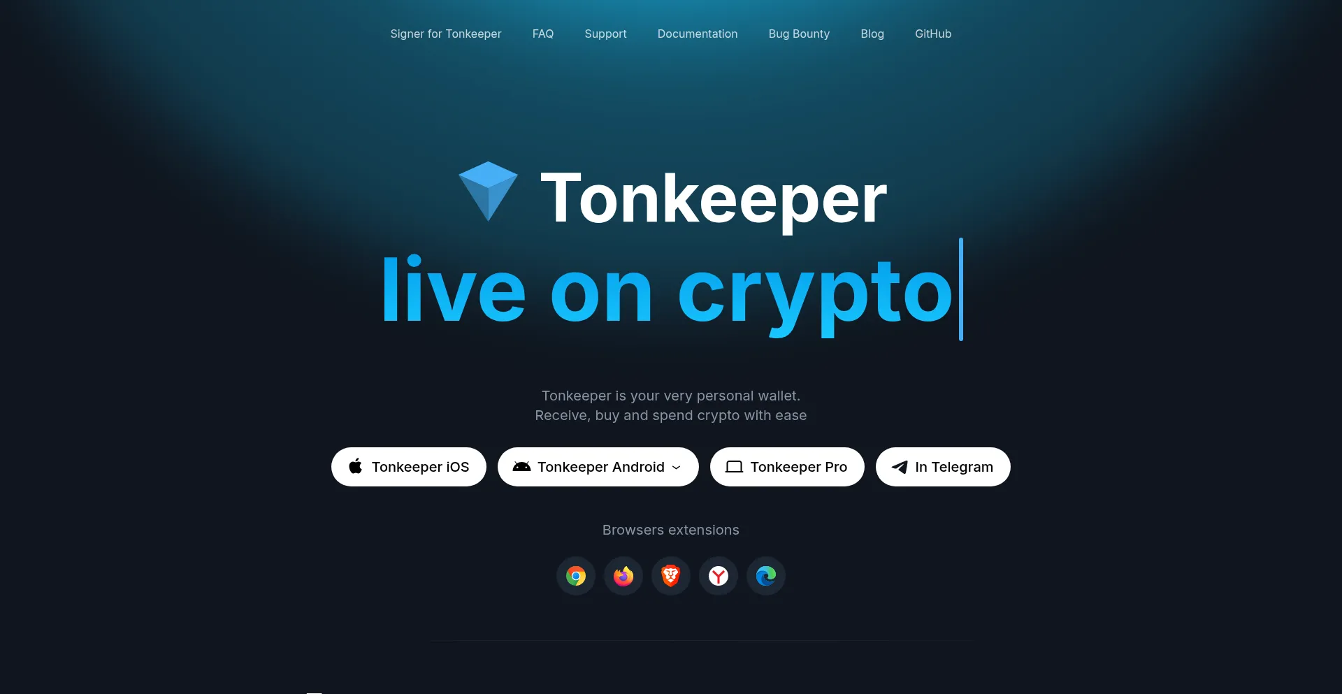 Tonkeeper.com Screenshot