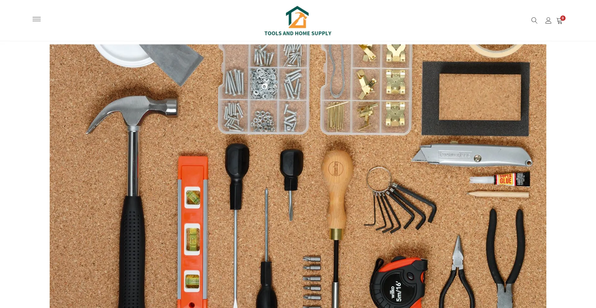 Website screenshot of Toolsandhomesupply.com
