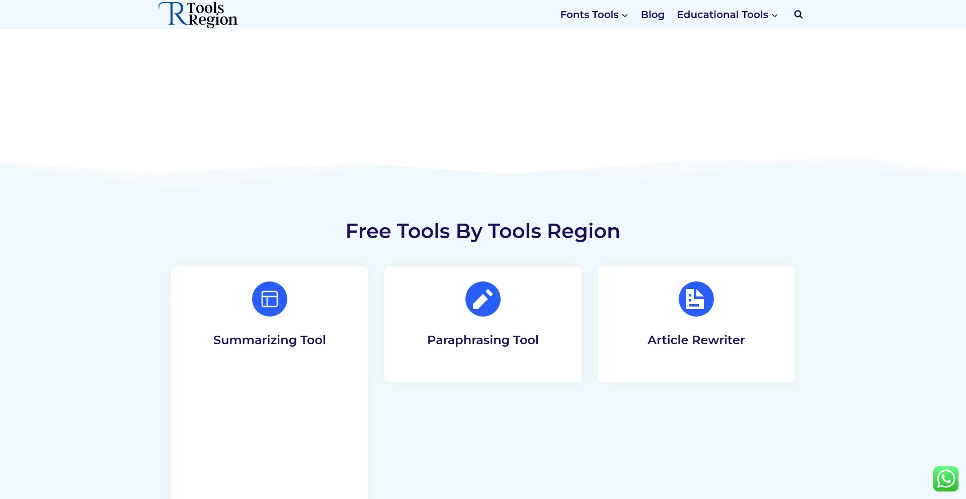 Toolsregion.com Screenshot