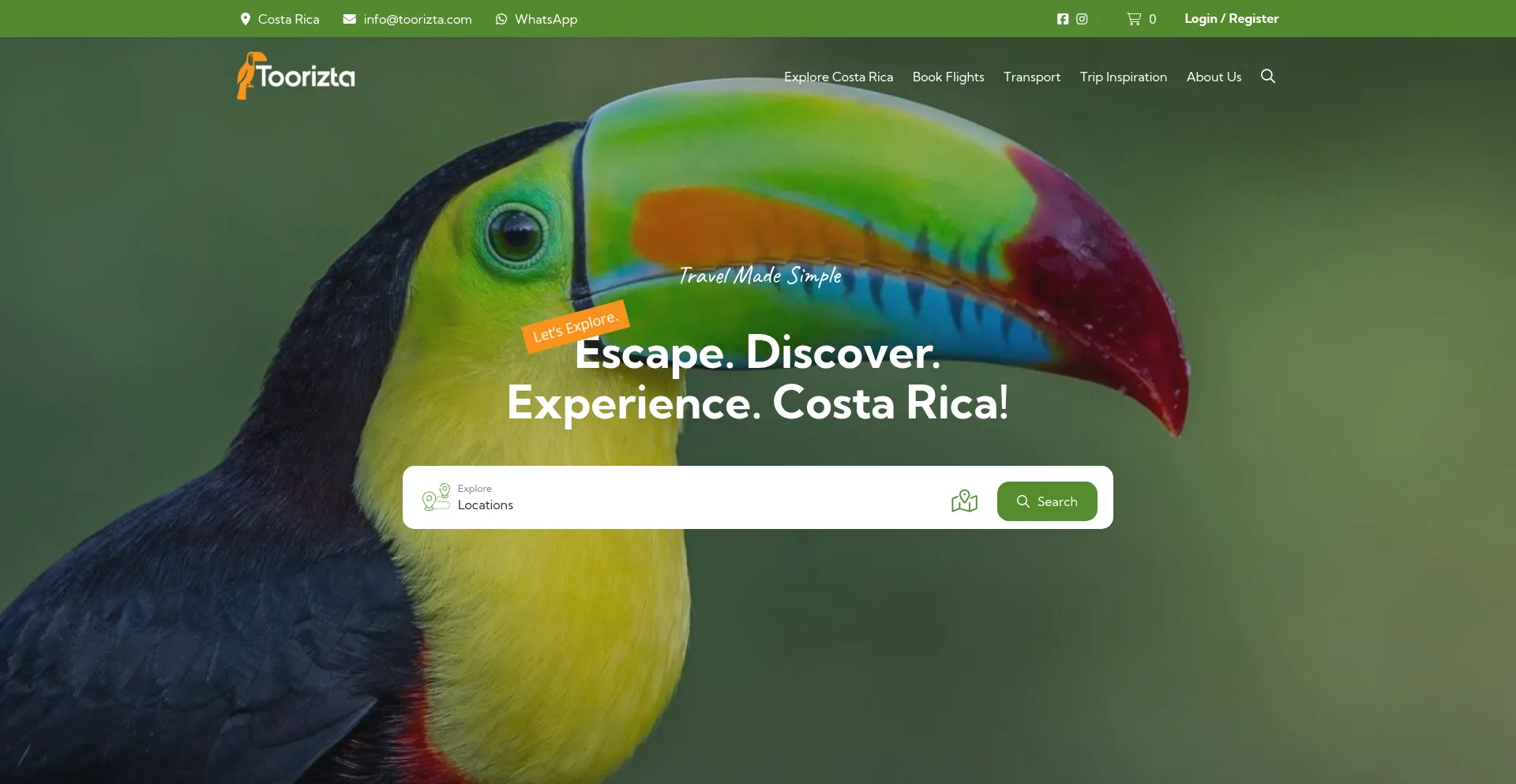 Toorizta.com Screenshot