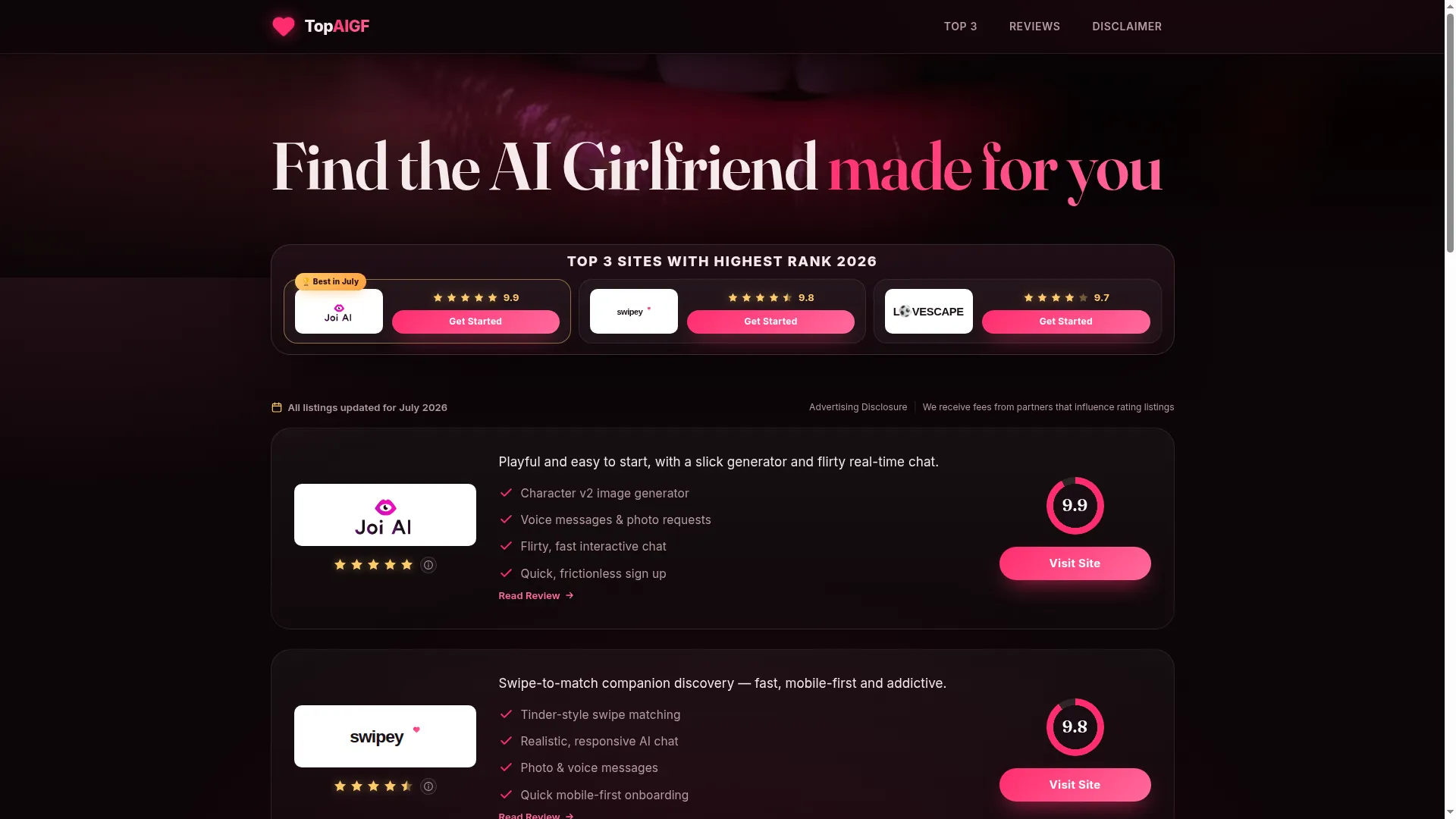 Top-ai-gf-selection.com