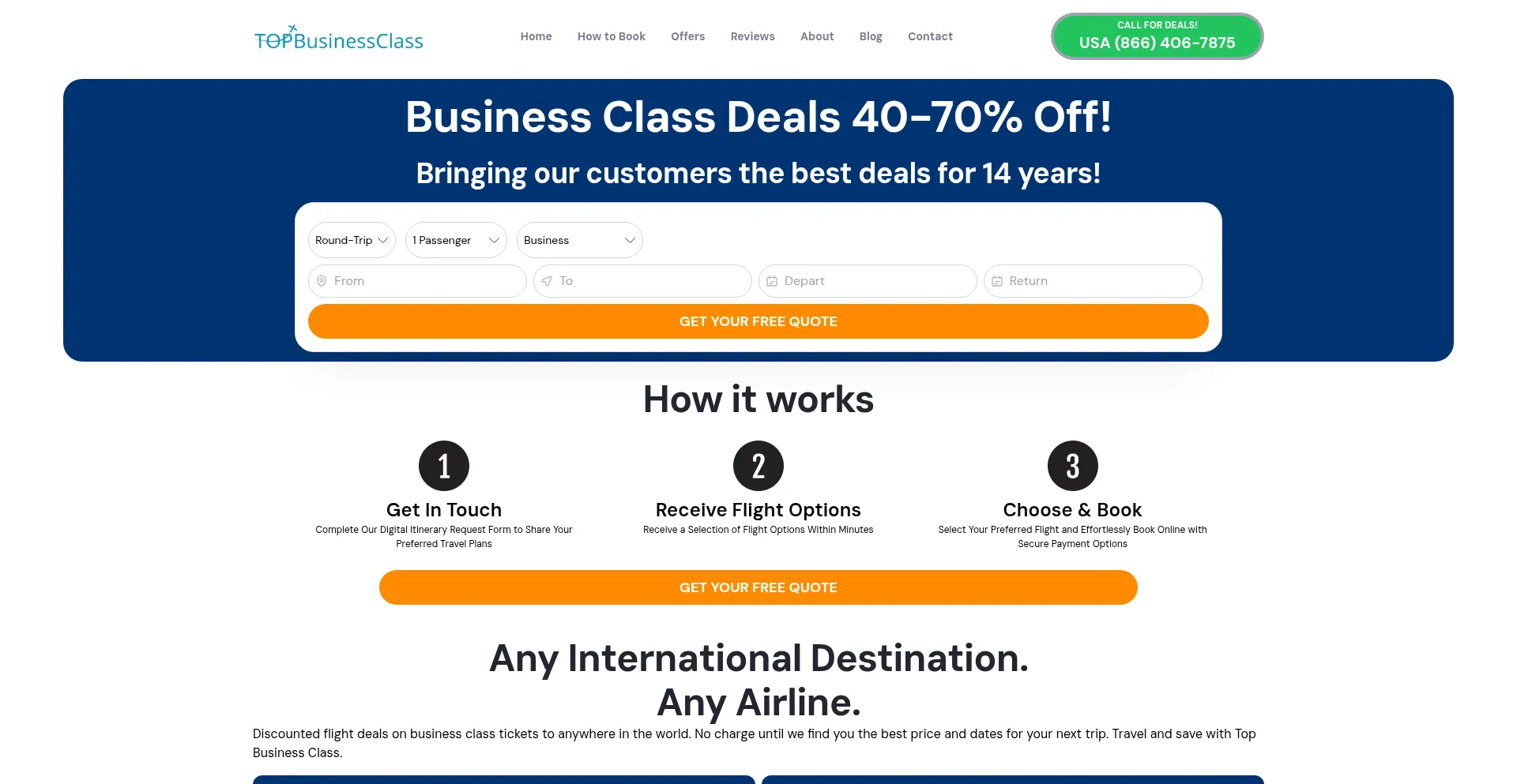 Topbusinessclass.com Screenshot