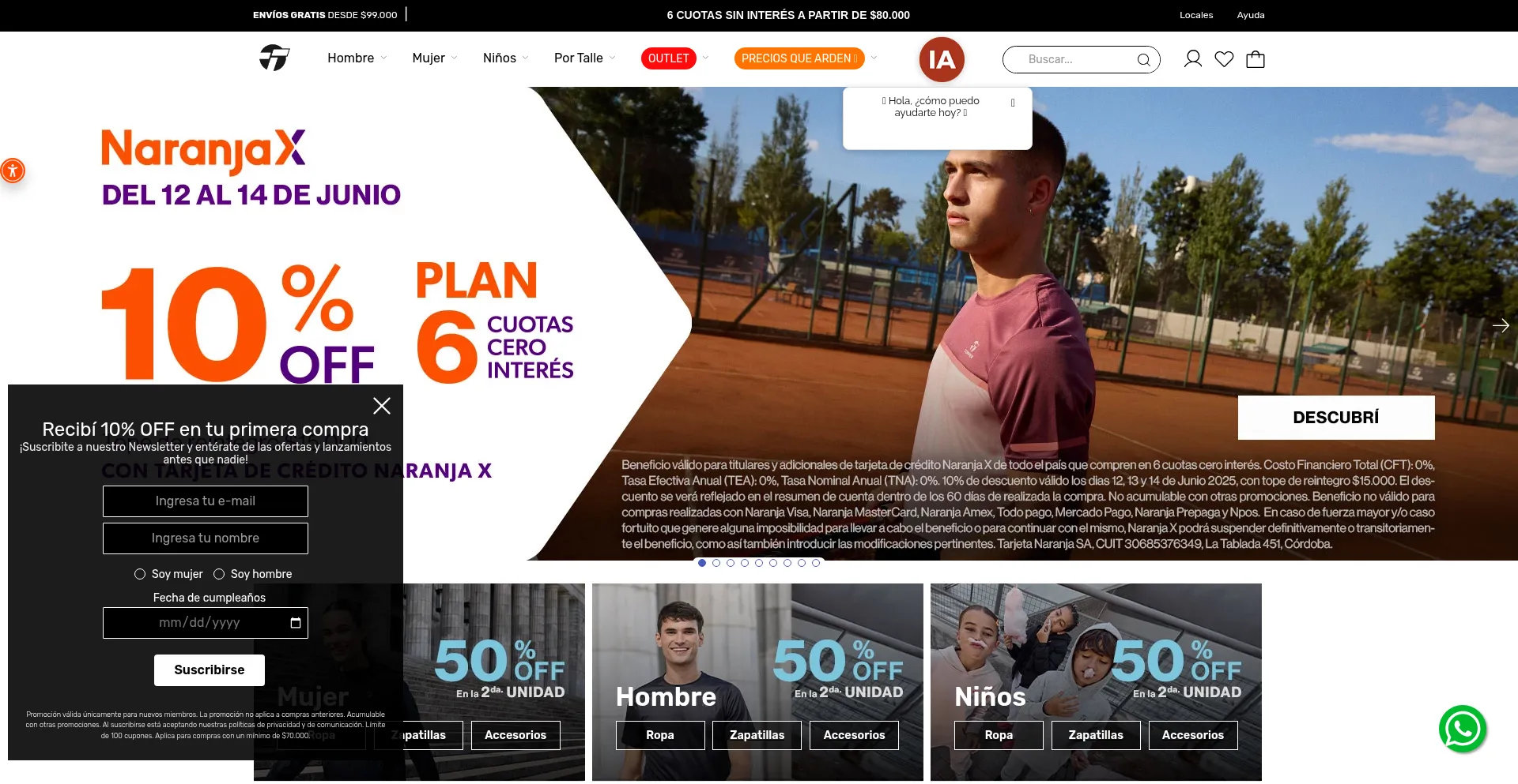 Website screenshot of Topper.com.ar