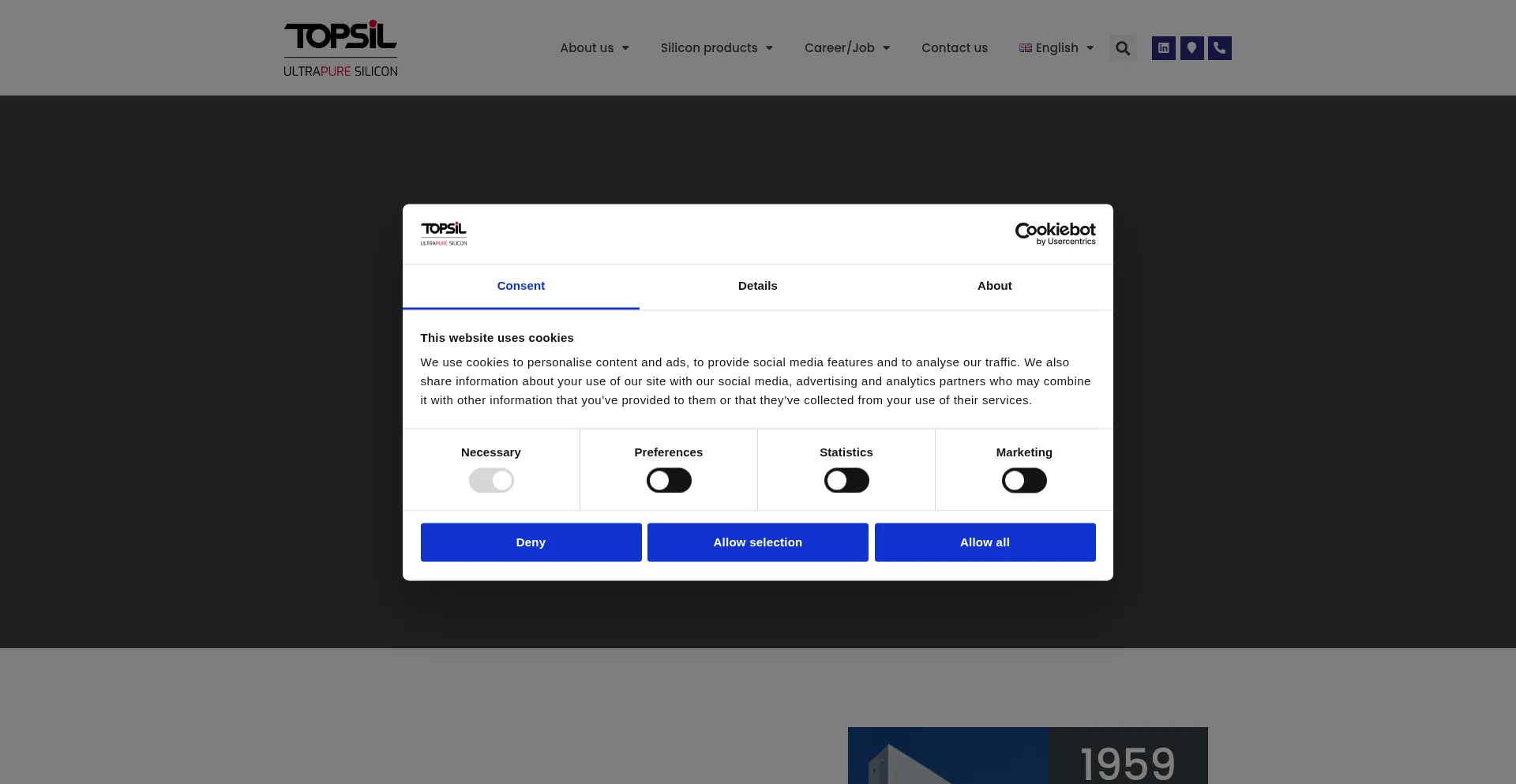 Topsil.com Screenshot