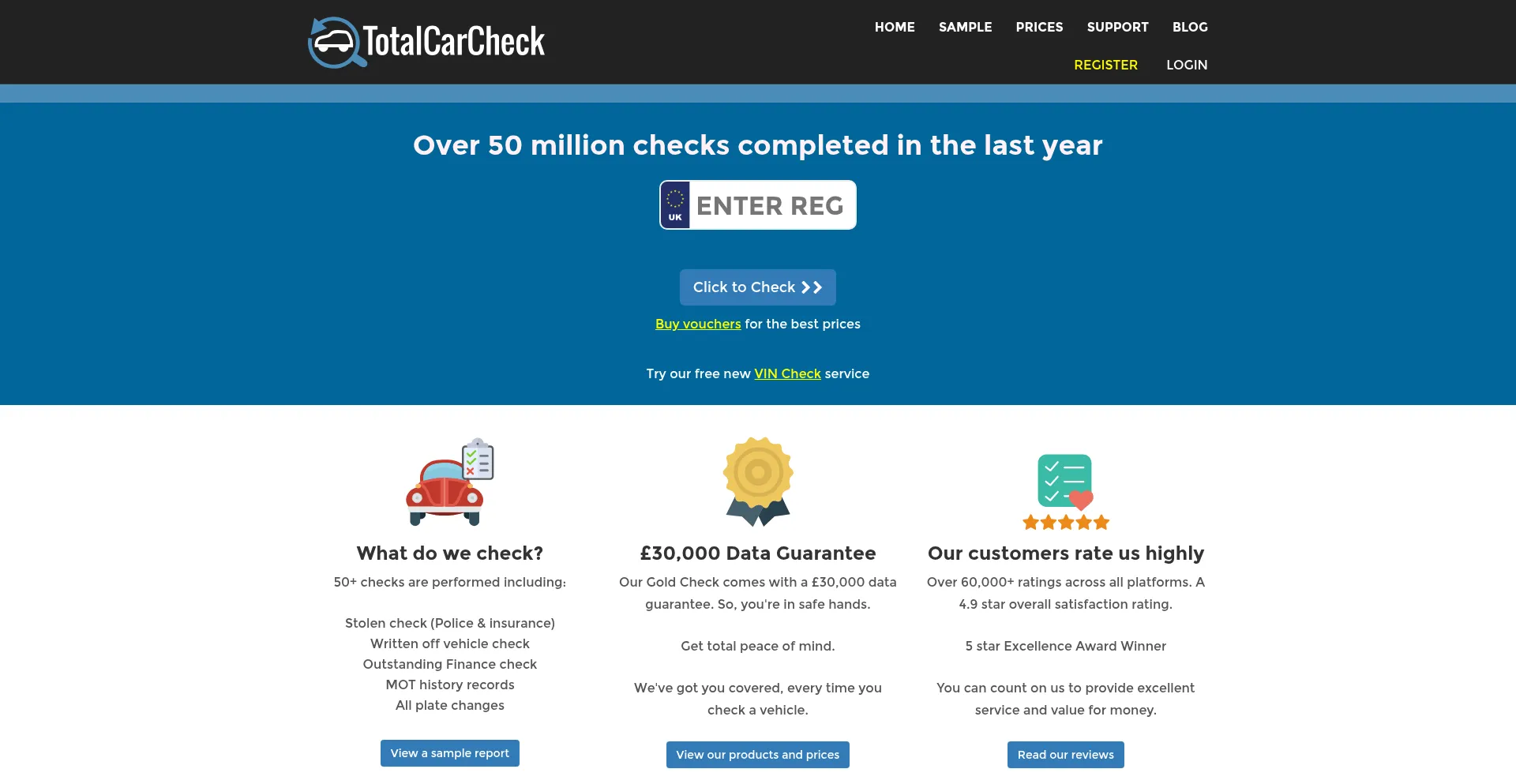 Totalcarcheck.co.uk 安全可靠吗？