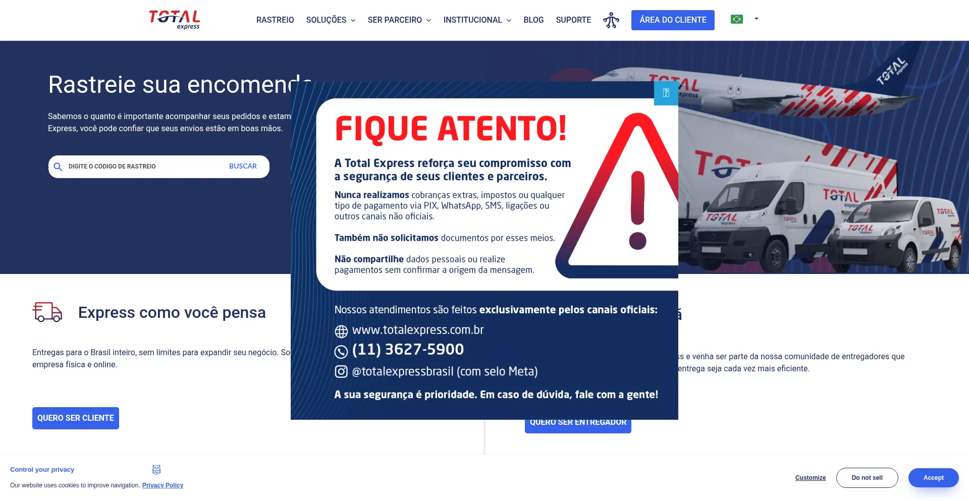 Totalexpress.com.br 安全可靠吗？