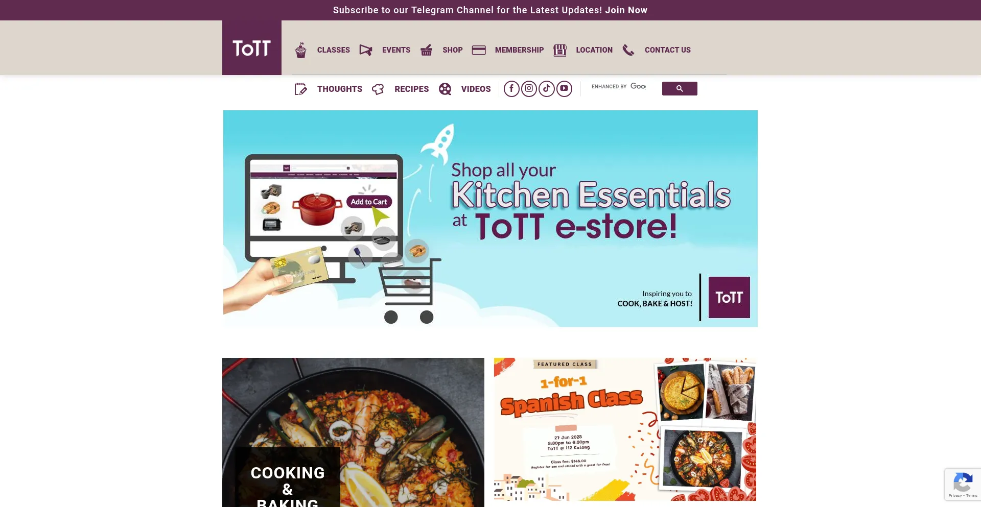 Website screenshot of Tottstore.com