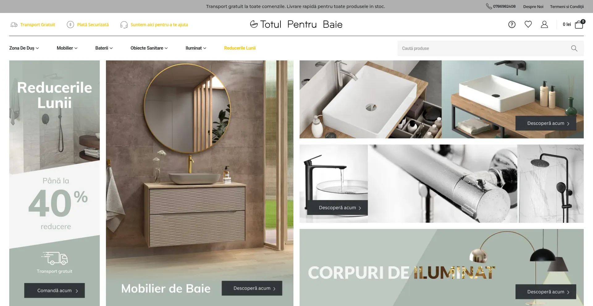 Website screenshot of Totulpentrubaie.ro
