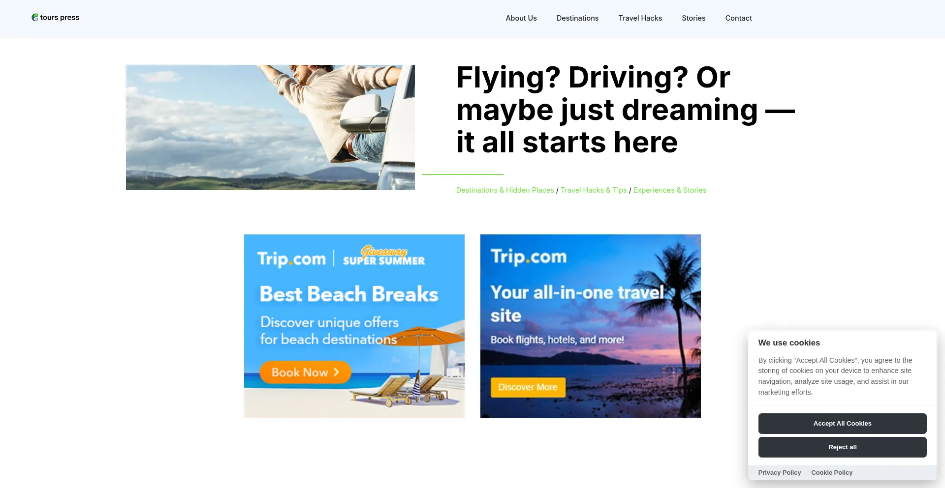 Tourspress.com Screenshot