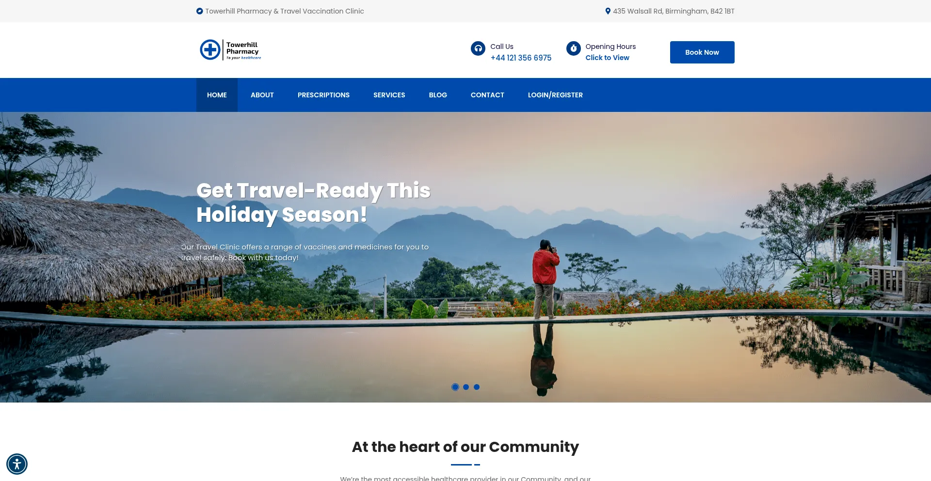 Website screenshot of Towerhillpharmacy.com