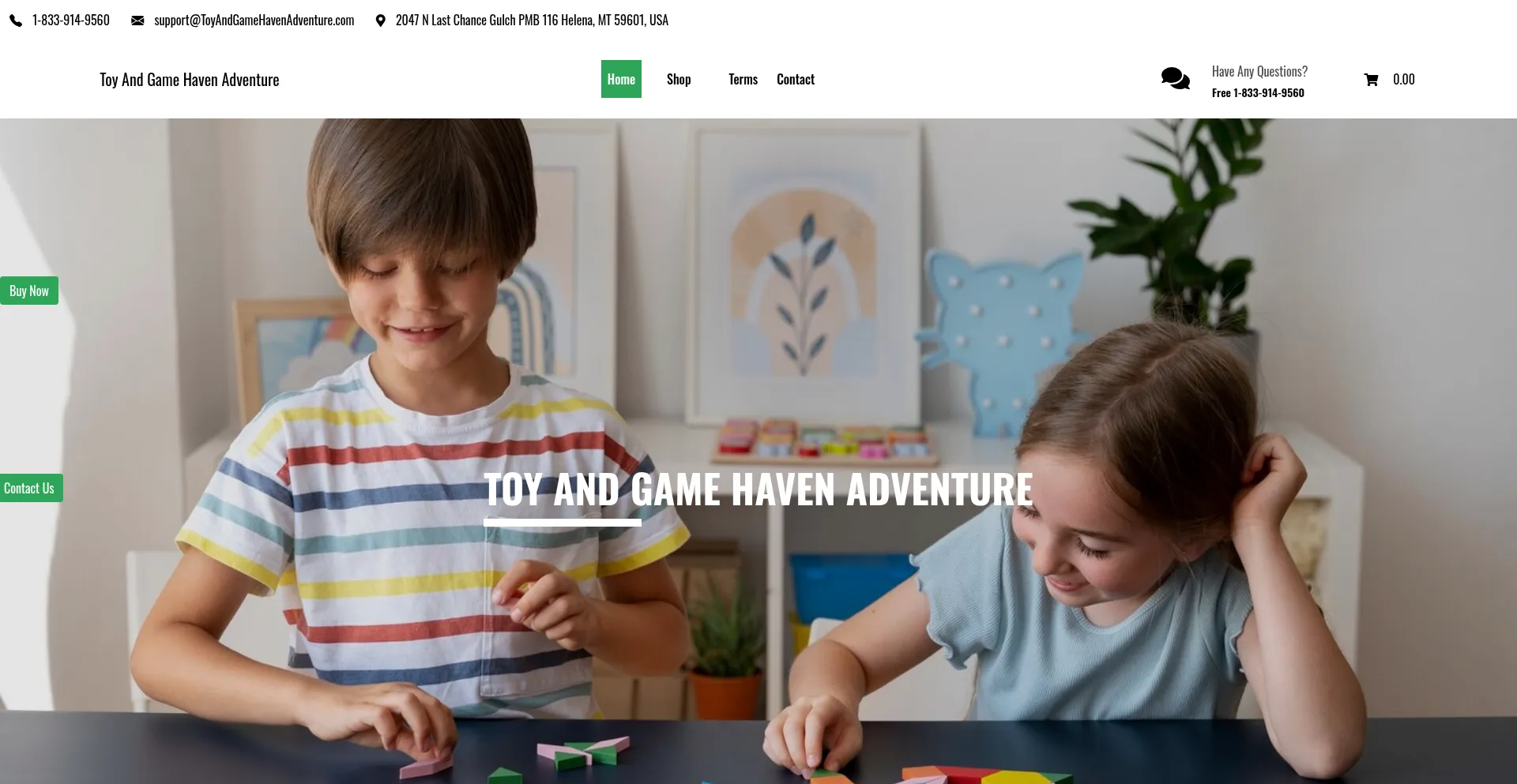 Toyandgamehavenadventure.com Screenshot