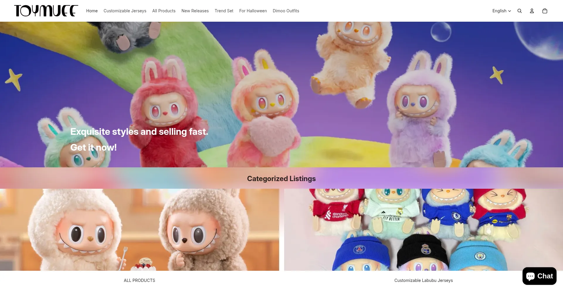 Toymuff.com Screenshot