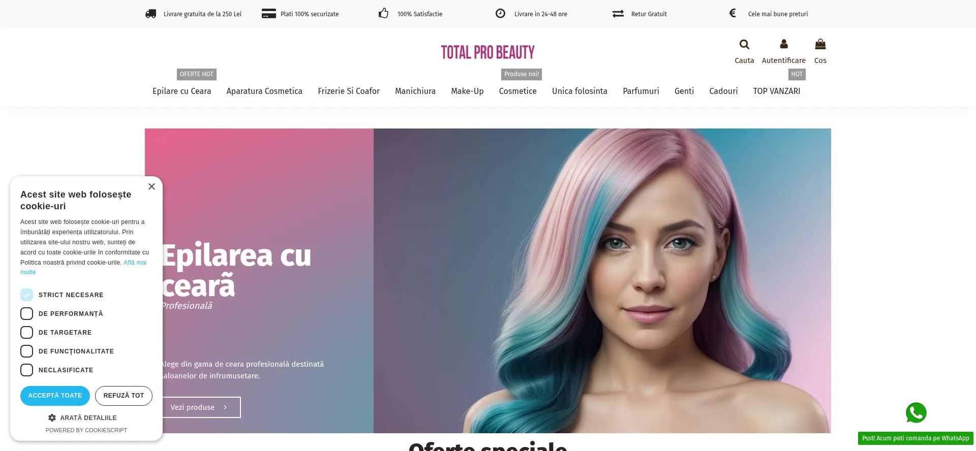 Website screenshot of Tpb.ro