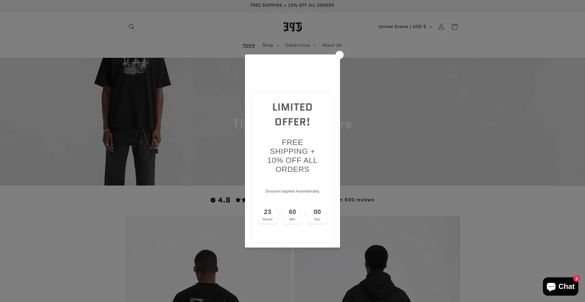 Website screenshot of Tpesupply.shop