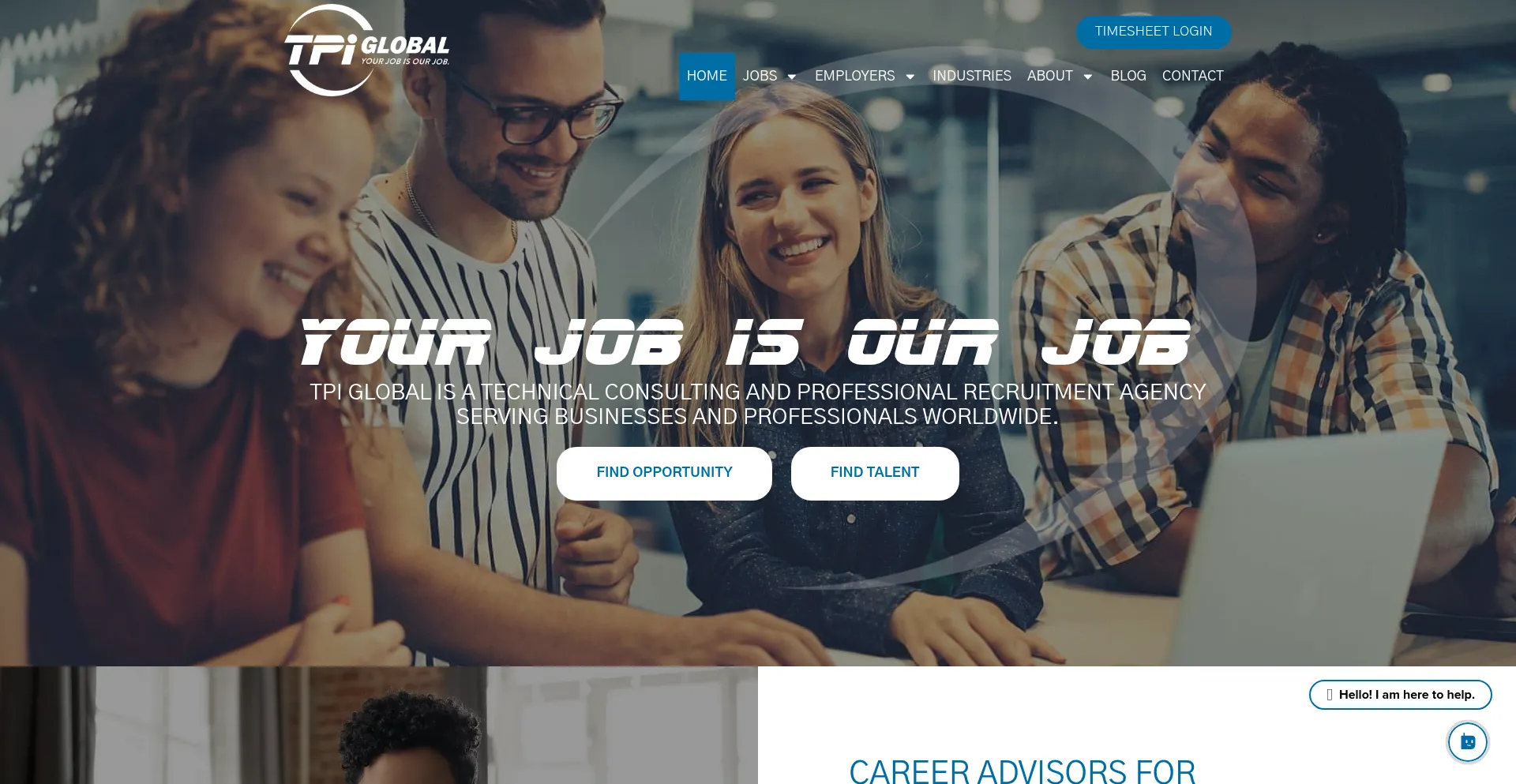 Website screenshot of Tpiglobalsolutions.com