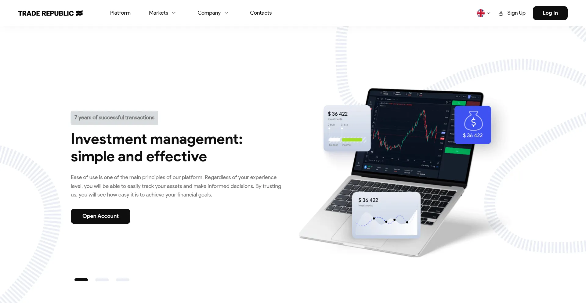 Website screenshot of Traderepublic-cryps.com