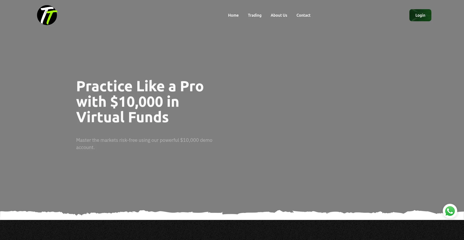 Website screenshot of Tradetrc.com