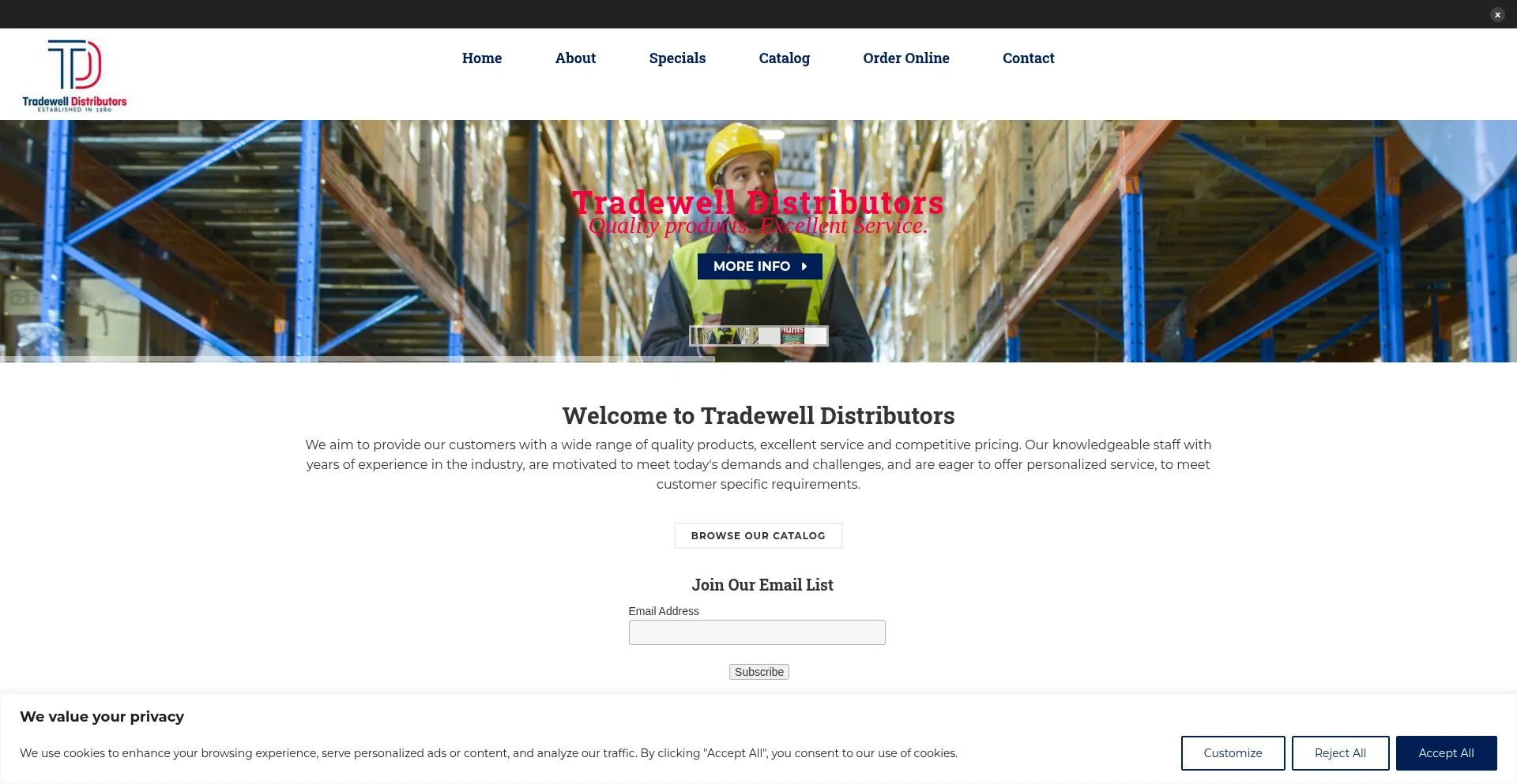 Tradewelldistributors.com