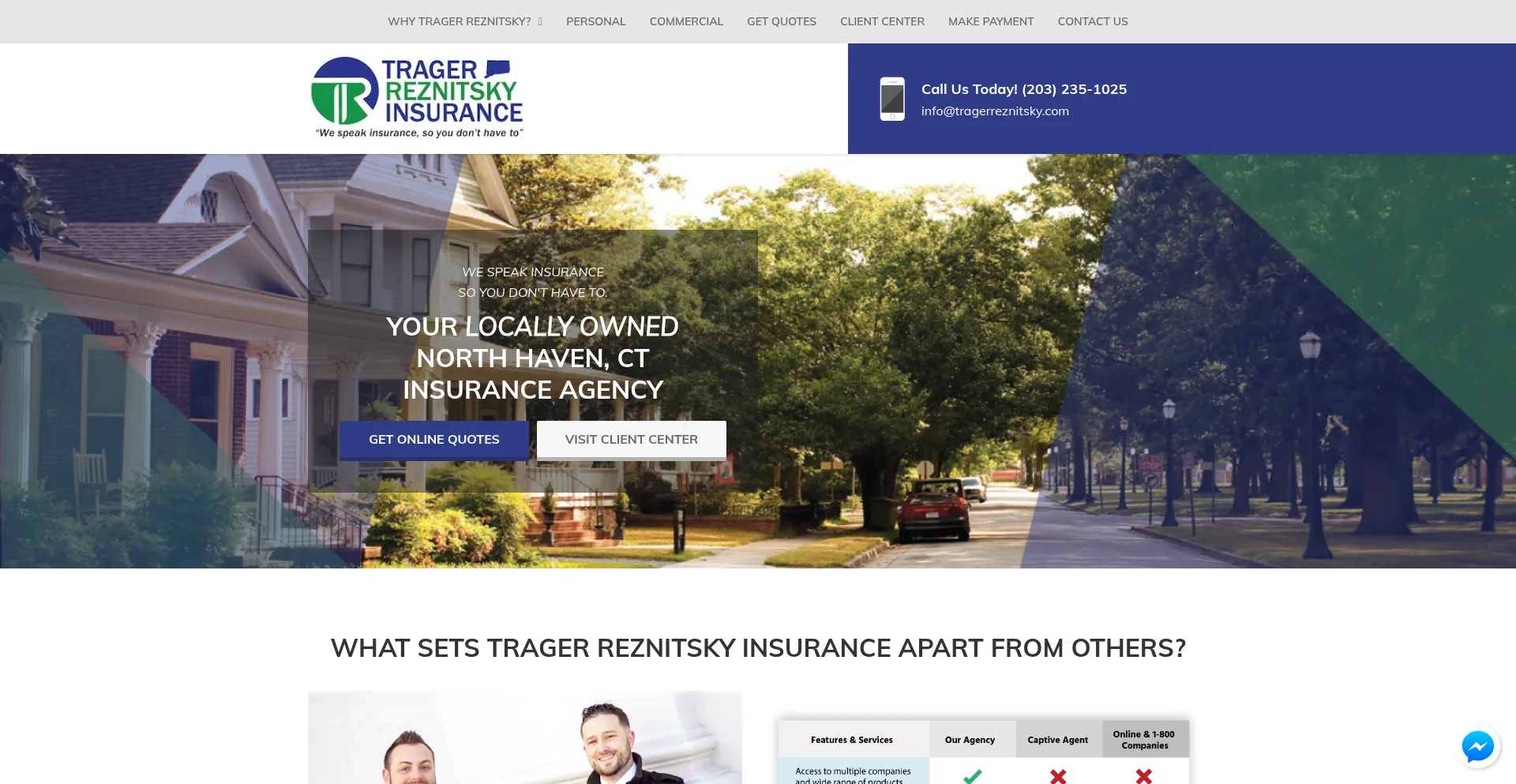 Website screenshot of Tragerreznitsky.com