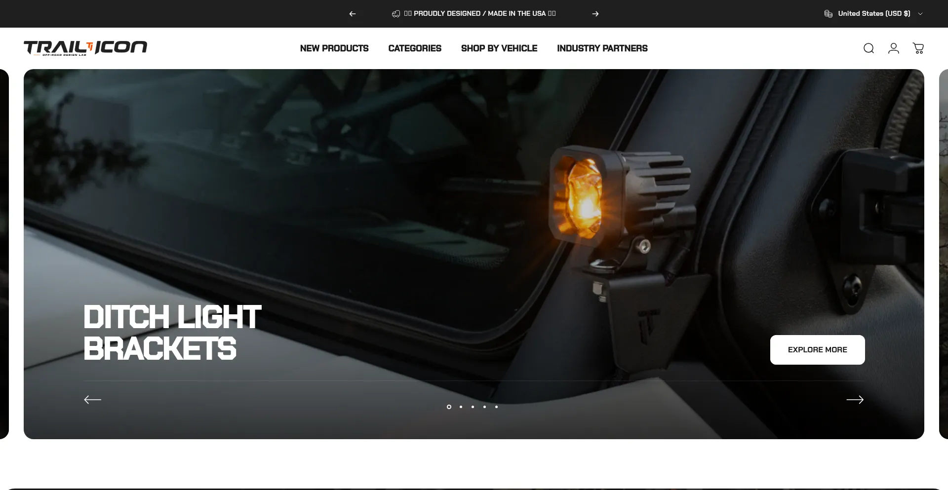 Website screenshot of Trailicon.com