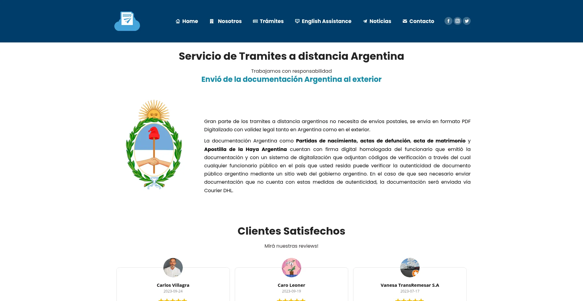 Tramitesargentinosadistancia.com