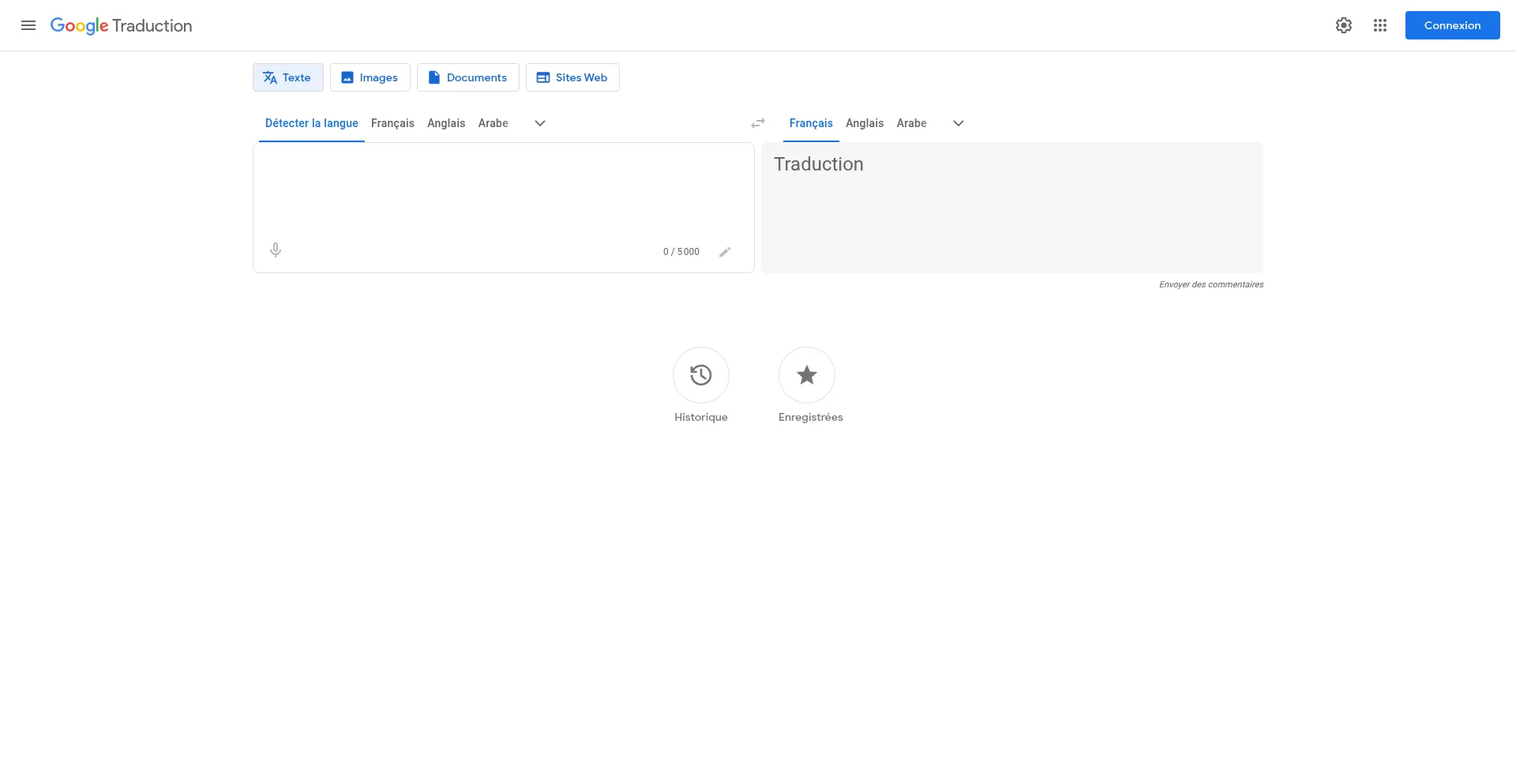 Translate.google.fr Screenshot