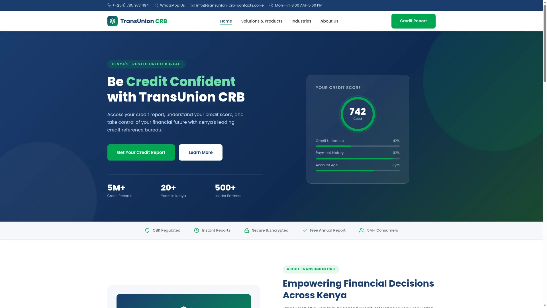 Transunion-crb-contacts.co.ke