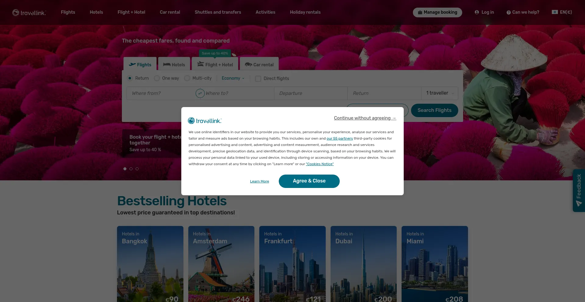 Travellink.com Screenshot